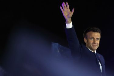 Emmanuel Macron au Champ-de-Mars à Paris.