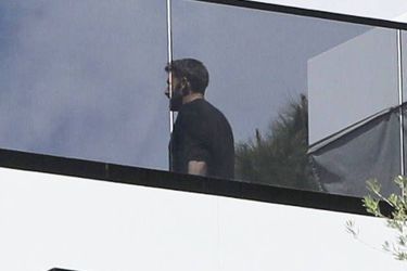 Jennifer Lopez et son fiancé Ben Affleck visitent une nouvelle maison à Los Angeles, le 22 avril 2022. 