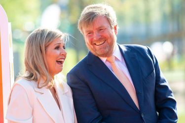 La reine Maxima et le roi Willem-Alexander des Pays-Bas à Delft le 22 avril 2022