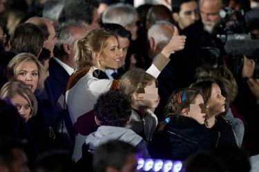 Tiphaine Auzière fête la réélection d&#039;Emmanuel Macron. 