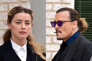Amber Heard et Johnny Depp le 23 avril 2022 à Fairfax.