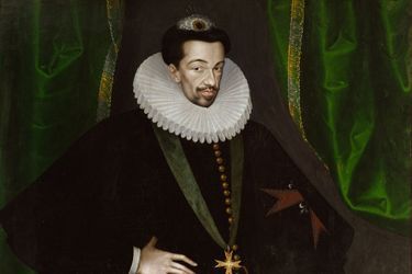 Portrait du roi Henri III par Francois Quesnel (détail) 