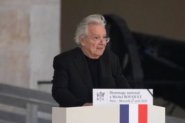 Pierre Arditi à l'hommage national rendu à Michel Bouquet aux Invalides, le 27 avril 2022.