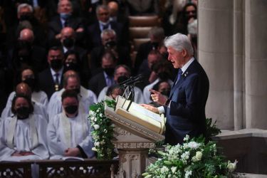 Bill Clinton aux funérailles de Madeleine Albright, à Washington, le 27 avril 2022.