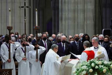 Aux funérailles de Madeleine Albright, à Washington, le 27 avril 2022.