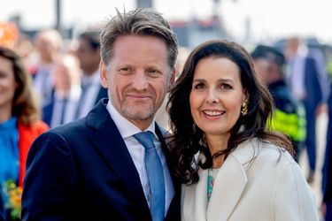 La princesse Anita et le prince Pieter-Christiaan d'Oranje-Nassau à Maastricht, le 27 avril 2022  