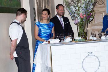 La princesse Victoria de Suède et le prince Haakon de Norvège à Stockholm, le 2 mai 2022