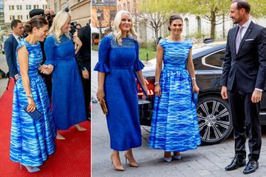 Les princesses Victoria de Suède et Mette-Marit de Norvège à Stockholm, le 2 mai 2022