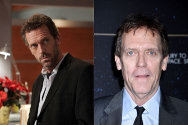 Dr House : Hugh Laurie dans le rôle de Gregory House dans la série sortie en 2004 (à gauche) et en 2020 (à droite) 