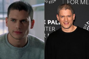 Prison Break : Wentworth Miller dans le rôle de Michael Scofield dans la série sortie en 2005 (à gauche) et en 2017 (à droite) 