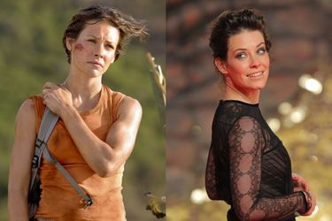 Lost, les disparus : Evangeline Lilly dans le rôle de Kate Austin dans la série sortie en 2004 (à gauche) et en 2014 (à droite) 