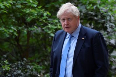 Boris Johnson le 3 mai à Downing Street.
