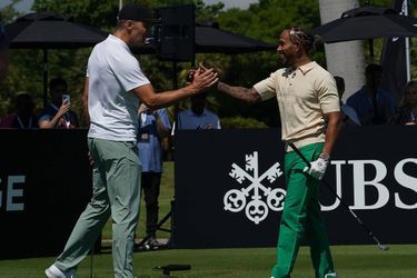 Ce mercredi 4 mai, Lewis Hamilton et Tom Brady ont participé au tournoi de golf caritatif «IWC Schaffhausen Big Pilot Charity Golf Challenge», à Miami.