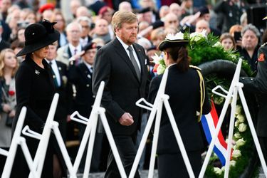 La reine Maxima et le roi Willem-Alexander des Pays-Bas à Amsterdam, le 4 mai 2022