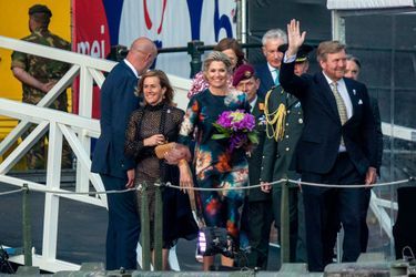 La reine Maxima et le roi Willem-Alexander des Pays-Bas à Amsterdam, le 5 mai 2022