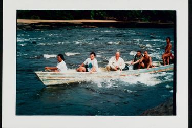 Sur le fleuve Oyapock, avant d’assister au sommet de la Terre à Rio. En Amazonie, en 1992.