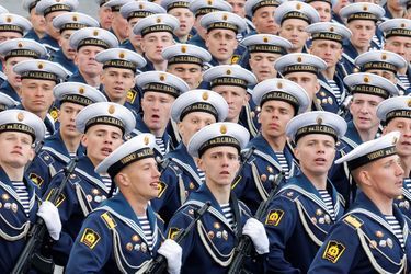 La grande parade militaire du 9-Mai en Russie, ce lundi.
