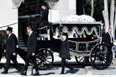 Obsèques de la chanteuse Régine au Crematorium du cimetière du Père-Lachaise à Paris. Le 9 mai 2022.