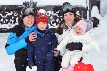 Kate et William au ski avec George et Charlotte (mars 2016, Alpes françaises) 