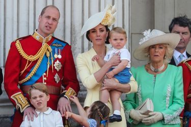 Kate et William et leur trois enfants pour la parade pour l&#039;anniversaire de la reine (juin 2019, Londres)
