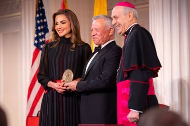 Le roi Abdallah II et la reine Rania de Jordanie ont reçu le «Path to Peace Award» à New York, le 9 mai 2022 