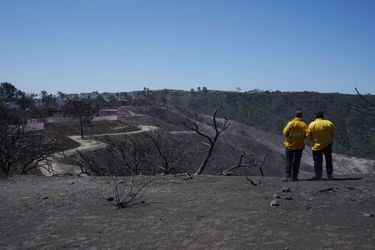 La ville de Laguna Niguel après le passage du «Coastal Fire», en Californie.