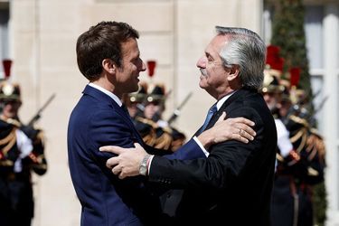 Emmanuel Macron a reçu ce vendredi son homologue argentin Alberto Angel Fernandez.
