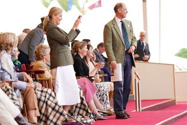 Le prince Edward et la comtesse Sophie de Wessex avec la reine Elizabeth II au Royal Windsor Horse Show, le 13 mai 2022