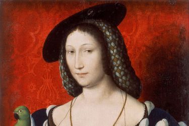 Détail du portrait de Marguerite d&#039;Angoulême (1492-1549), reine de Navarre par Jean Clouet  (Walker Art Gallery - Liverpool)