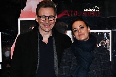 Michel Hazanavicius et sa compagne Bérénice Bejo au Cinema Museum, à Turin, le 14 février 2022.