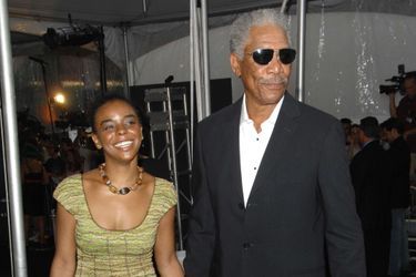 Morgan Freeman et E&#039;Dena Hines à New York en 2008.