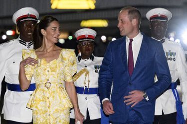 Le prince William et Kate Middleton quittent les Bahamas depuis l&#039;aéroport international Lynden Pindling. Le 26 mars 2022.