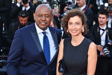 Forest Whitaker et Audrey Azoulay - Montée des marches du film "Coupez !" pour la cérémonie d’ouverture du 75ème Festival International du Film de Cannes. Le 17 mai 2022.