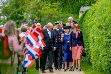 La princesse Beatrix des Pays-Bas et la reine Margrethe II de Danemark à Dragør au Danemark, le 20 mai 2022