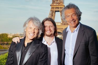 Jon Bon Jovi, son fils Jesse Bongiovi et Gérard Bertrand, le 9 mai.