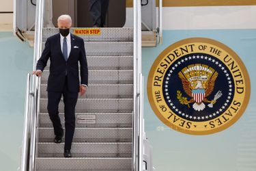 Joe Biden lors de son arrivée au Japon.