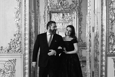 Le grand-duc George de Russie et sa femme la princesse Victoria Romanovna, à Rome. Photo diffusée le 21 mai 2022