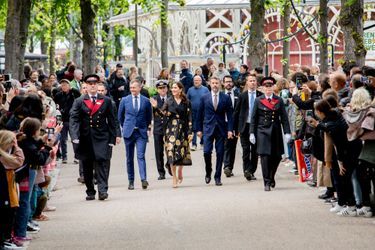 La princesse Mary et le prince héritier Frederik de Danemark à Tivoli, le 21 mai 2022