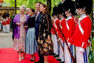 Les princesses Benedikte, Marie et Mary et le prince Joachim de Danemark à Tivoli, le 21 mai 2022