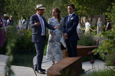 La princesse Beatrice d&#039;York et Edoardo Mapelli Mozzi au Chelsea Flower Show à Londres, le 23 mai 2022
