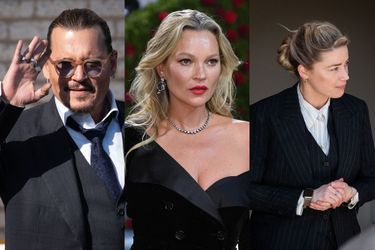 Johnny Depp, Kate Moss, et Amber Heard.