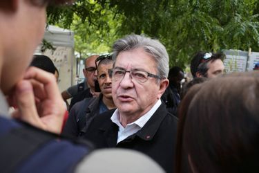 Le chef de la NUPES, Jean-Luc Mélenchon