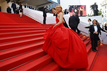 Diane Kruger et son compagnon Norman Reedus - Montée des marches pour le film «L&#039;Innocent» et les 75 ans du Festival de Cannes, le 24 mai 2022.