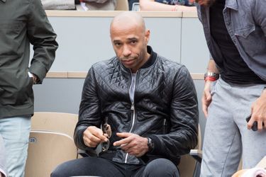 Thierry Henry, à Roland Garros lors de la première journée, à Paris, le 22 mai 2022.