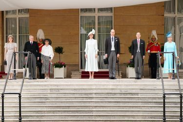 La princesse Beatrice d&#039;York, Kate Middleton et le prince William, le prince Edward et Sophie de Wessex - Garden Party dans les jardins du palais de Buckingham, le 25 mai 2022. 