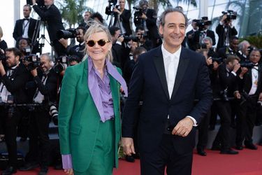 Dominique Lemonnier et Alexandre Desplat lors du 75ème Festival International du Film de Cannes.