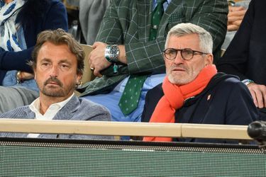 Henri Leconte et Gilles Moretton à Roland-Garros le 26 mai 2022.
