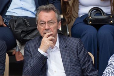 Michel Denisot dans les tribunes de Roland-Garros le 27 mai 2022. 