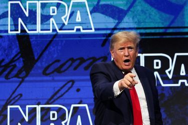 Donald Trump lors de la convention de la NRA le 28 mai 2022.