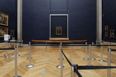 La Joconde au Louvre. Image d'illustration.